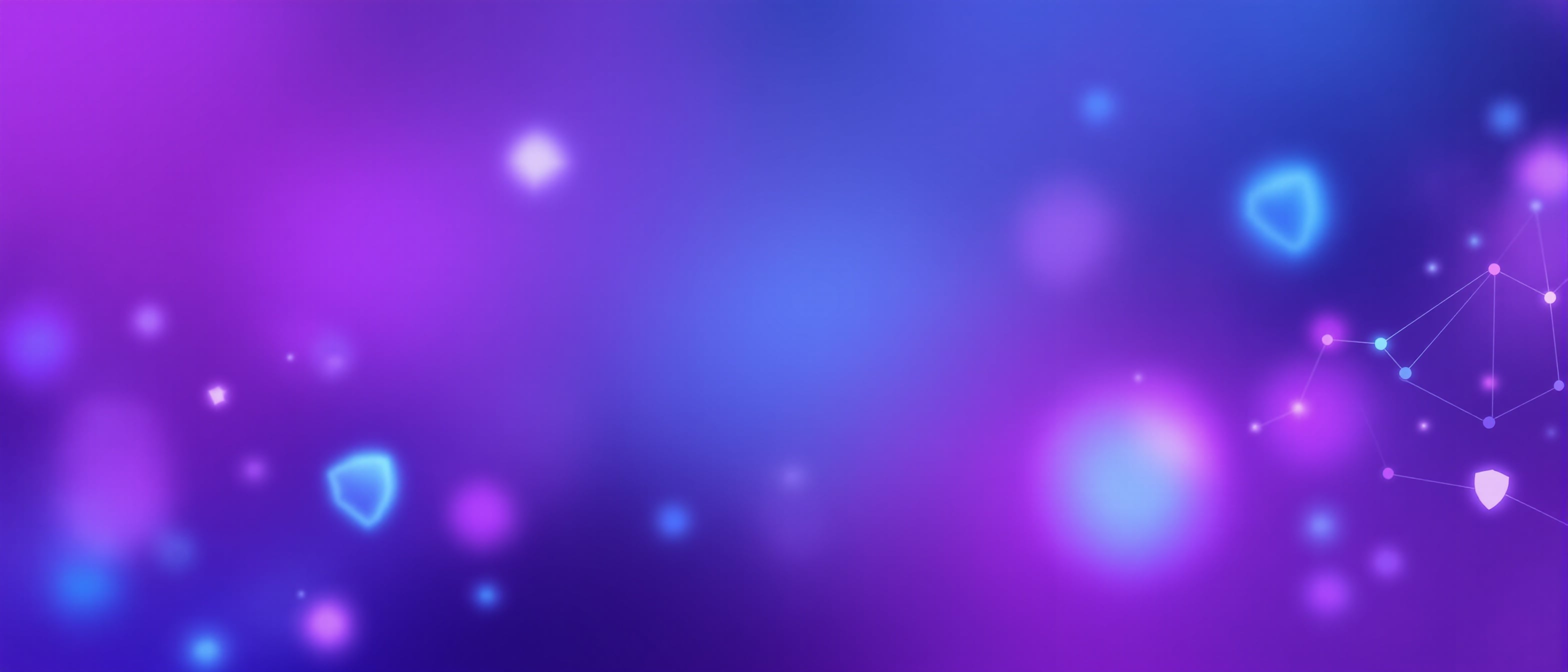 Abstract network background with purple and cyan gradient